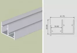 Ray dẫn hướng dưới cửa lùa cánh phủ (dùng với loại NE445ID và NE446OD) dài 2,5m
