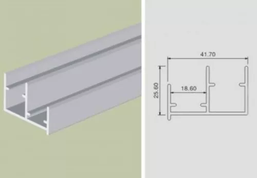 Ray dẫn hướng dưới cửa lùa cánh phủ (dùng với loại NE445ID và NE446OD) dài 3m