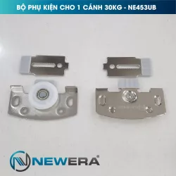 Phụ kiện cửa trượt lùa cánh lọt NewEra tải trọng 30kg/cánh