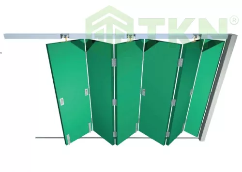 Ray cửa trượt gấp Henderson Pacer cánh rộng 900mm, tải trọng 1 cánh 75kg