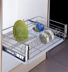Kệ ngăn kéo đựng bát đũa NewEra cánh kéo có khay hứng nước, rộng 600mm