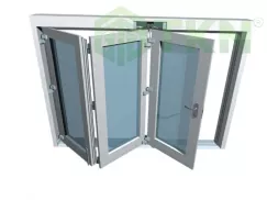 Ray cửa trượt gấp Henderson Flexirol cánh khung nhôm rộng 1200mm, tải trọng 1 cánh 125kg