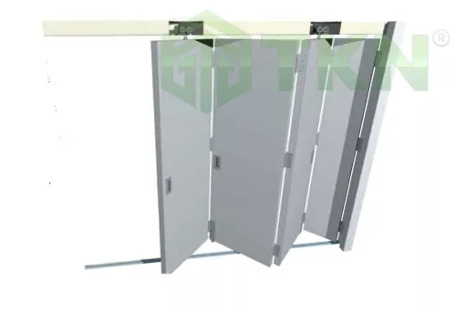 Ray cửa trượt gấp Henderson Flexirol cánh rộng 1200mm, tải trọng 1 cánh 125kg