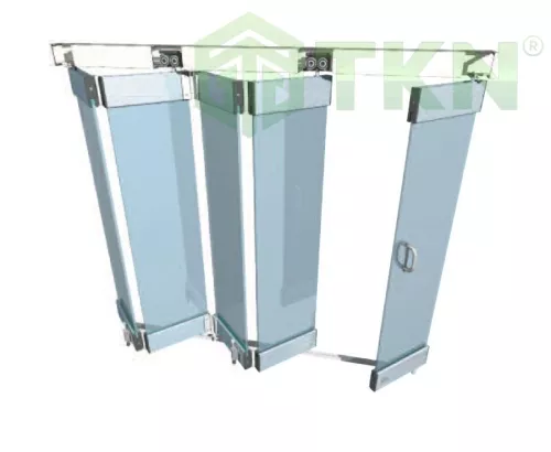 Ray cửa trượt gấp Henderson Traverse Glass cánh kính rộng 900mm, tải trọng 1 cánh 60kg