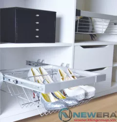 Khung rổ đựng giầy dép giảm chấn rộng 544-664mm