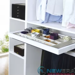 Khung rổ đựng đồ trang sức, thắt lưng, cà vạt, quần áo lót giảm chấn rộng 704-784mm