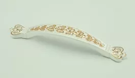 Tay nắm tủ bếp, nội thất cổ điển kẽm tâm lỗ khoan 128mm NE2465.128WG