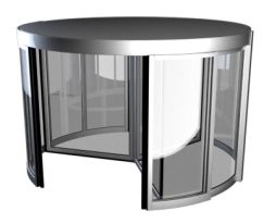 Cửa tự động xoay BESAM RD3, xoay 3 cánh