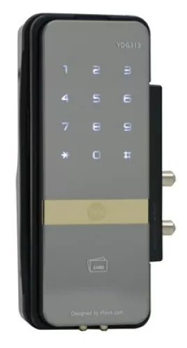 Khóa cửa điện tử Yale YDG313, thẻ từ kết hợp mật mã cho cửa kính
