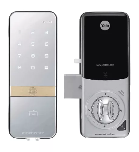 Khóa cửa điện tử Yale YDR323, thẻ từ kết hợp mật mã cho cửa kính