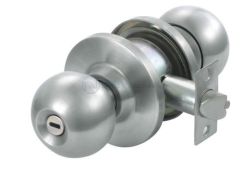 Khóa cửa nắm đấm 1 đầu bấm, 1 đầu không chìa NE587NS