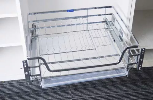 Ngăn kéo để bát đĩa inox 304 cánh kéo NE277.900