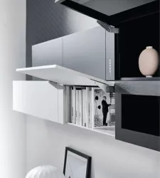 Tay nâng đơn giảm chấn Kinvaro mỏng T-Slim lắp âm
