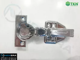 Bản lề NewEra thẳng SUS 304 giảm chấn, lắp nhanh 899A