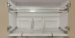 Giá để bát đĩa 2 tầng inox 304 cao cấp có khay hứng nước NE0270A