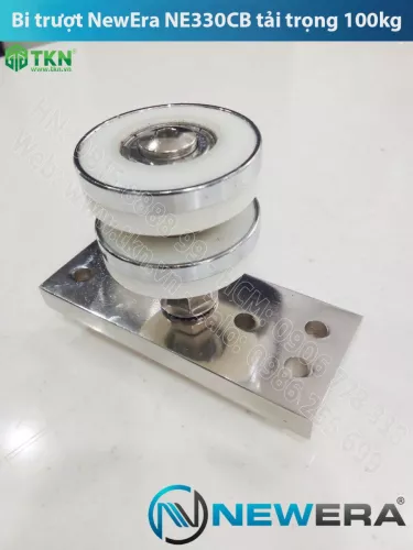 Bi trượt cửa gấp NewEra cánh lẻ tải trọng 100kg/cánh NE330CB-2
