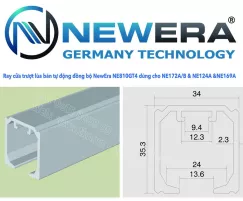 RAY TRƯỢT NEWERA DÀI 4M (3 CÁNH CẦN 3 THANH RAY) NE810GT4