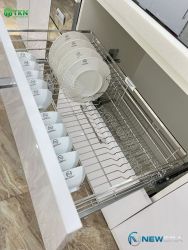 Giá để xoong nồi bát đĩa NewEra 900mm inox nan 304 NE689.900