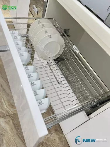 Giá để xoong nồi bát đĩa NewEra 900mm inox nan 304 NE689.900