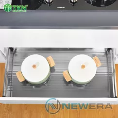 Giá để xoong nồi NewEra 800mm inox hộp 304 NE399.800