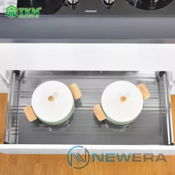 Giá để xoong nồi NewEra 800mm inox hộp 304 NE399.800L