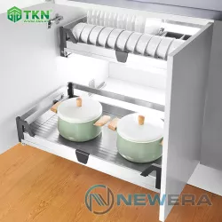 Giá để xoong nồi NewEra 900mm inox hộp 304 NE388.900L