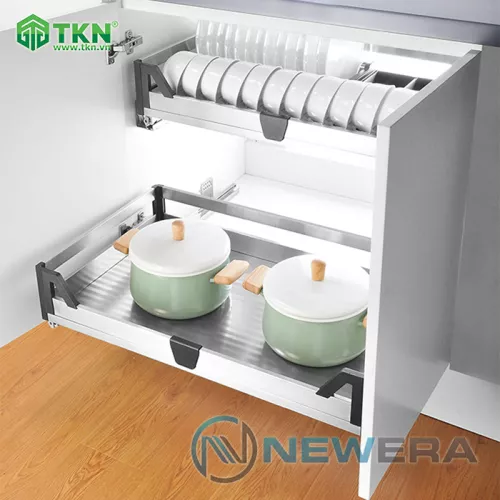 Giá để xoong nồi NewEra 900mm inox hộp 304 NE388.900L