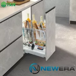 Giá dao thớt NE899.350 nan Oval inox mờ - NewEra