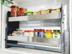 Giá bát đĩa nâng hạ NewEra 800mm inox 304 mờ NE455.800