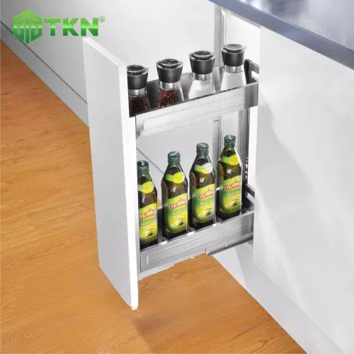 Giá dao thớt chai lọ inox hộp 200mm NE355.200 - NewEra
