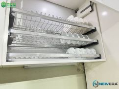 Giá để bát đĩa cố định NewEra 3 tầng inox 304 NE866.900