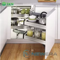Kệ góc liên hoàn inox hộp 304 NE455.900MR NewEra