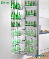 TỦ ĐỒ KHÔ 6 TẦNG 12 RỔ CÁNH MỞ INOX CAO CẤP NE466.450 - NEWERA