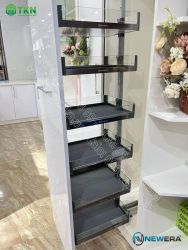 Tủ đồ khô NewEra cánh kéo dạng xoay 6 tầng 6 rổ NE766.400