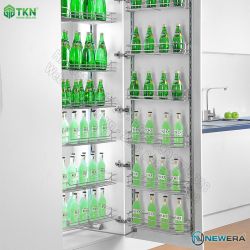 Tủ đồ khô NewEra cánh mở inox nan 304 6 tầng 12 rổ NE666.450