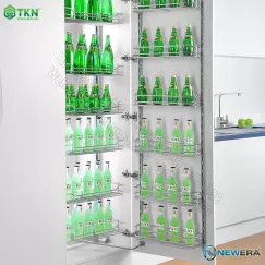 Tủ đồ khô NewEra cánh mở inox nan 304 6 tầng 12 rổ NE666.450
