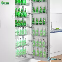 Tủ đồ khô NewEra cánh mở inox nan 304 6 tầng 12 rổ NE666.450