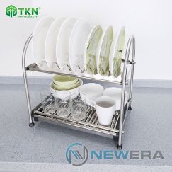 Giá để bát đĩa NewEra inox 304 để mặt bếp NE655.555