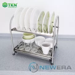 Giá để bát đĩa NewEra inox 304 để mặt bếp NE655.555