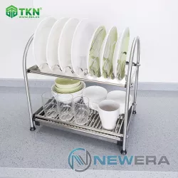 Giá để bát đĩa NewEra inox 304 để mặt bếp NE655.555