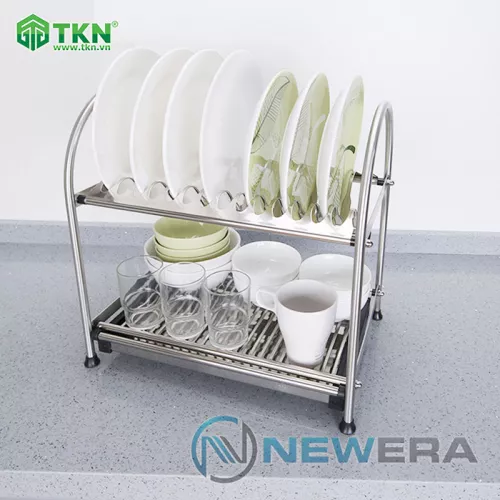 Giá để bát đĩa NewEra inox 304 để mặt bếp NE655.555