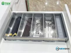 Khay chia thìa dĩa NewEra inox 304 sâu 500mm NE655.500