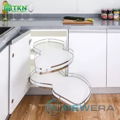 Mâm xoay hình lá mở 1/2 đáy melamine NE655.900CL NewEra