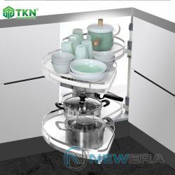 Mâm xoay hình lá mở 1/2 đáy melamine NE655.900CR NewEra