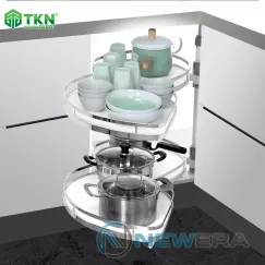 Mâm xoay hình lá mở 1/2 đáy melamine NE655.900CR NewEra