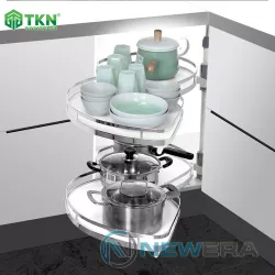 Mâm xoay hình lá mở 1/2 đáy melamine NE655.900CR NewEra