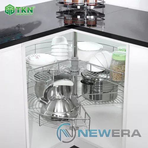 Mâm xoay inox 304 nan mở 3/4 NE355.270 NewEra