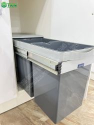Thùng rác đôi âm tủ NewEra dung tích 28 lít NE444.250