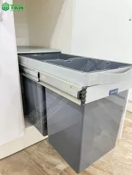 Thùng rác đôi âm tủ NewEra dung tích 28 lít NE444.250