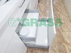 Ngăn kéo tủ bếp Grass DWD-XP 40kg vách thép lắp âm 600mm A1.500WS